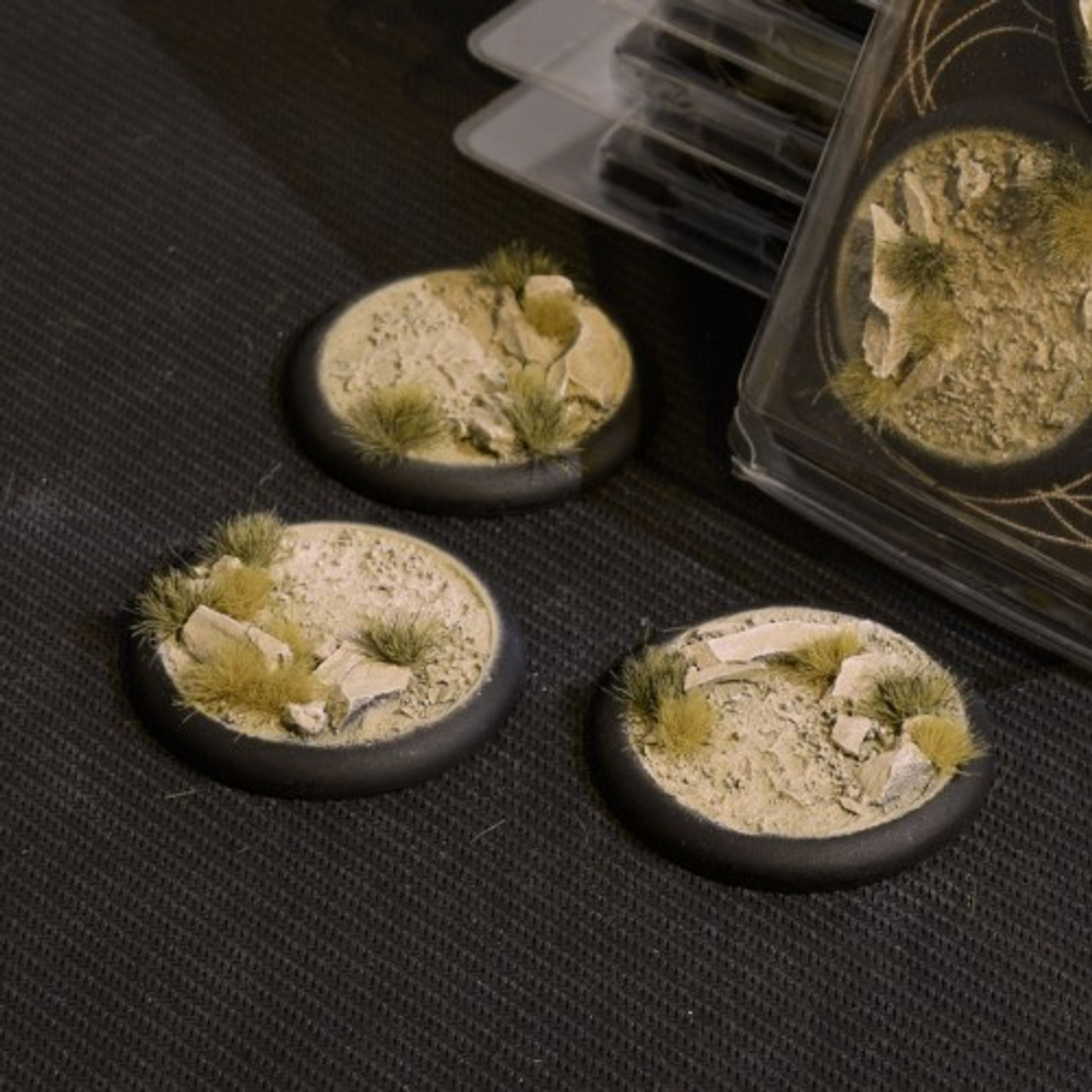 50mm Round Lip Arid Steppe Bases x3