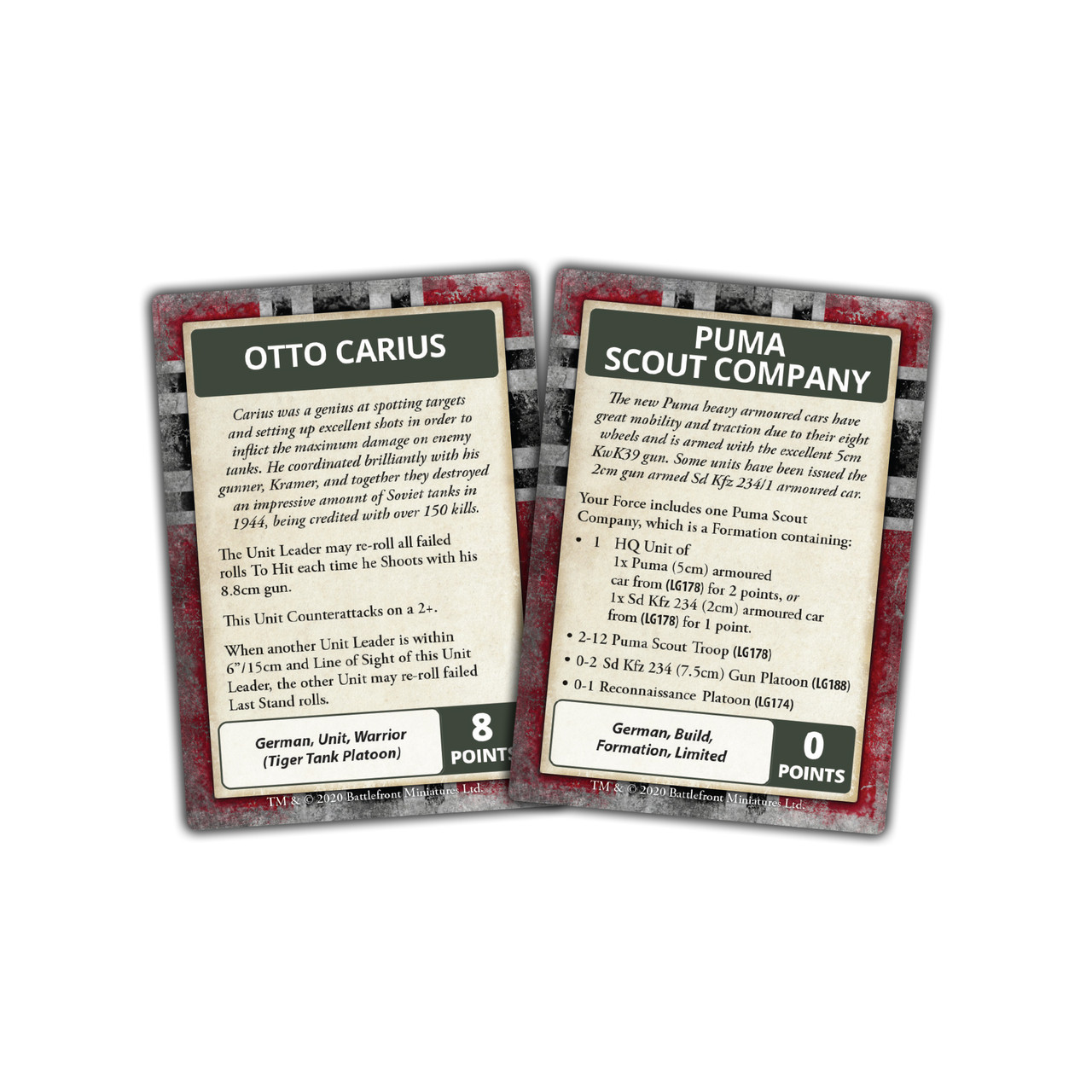 Operation Bagration: German Command Cards