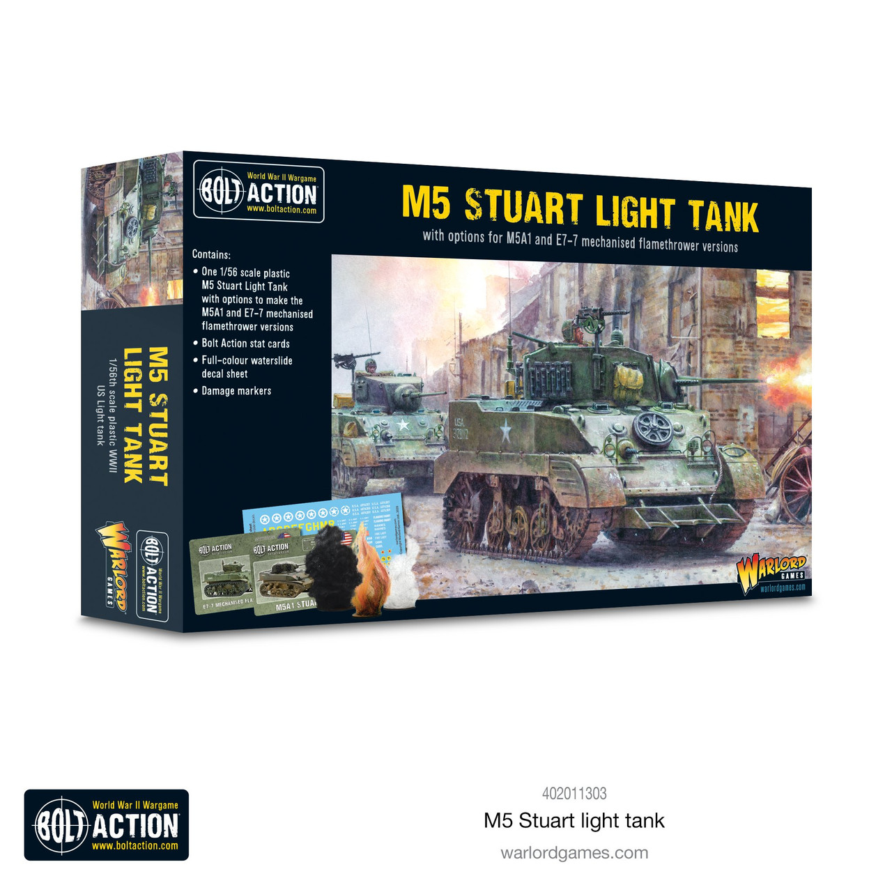 M5 Stuart Light Tank - 28mm