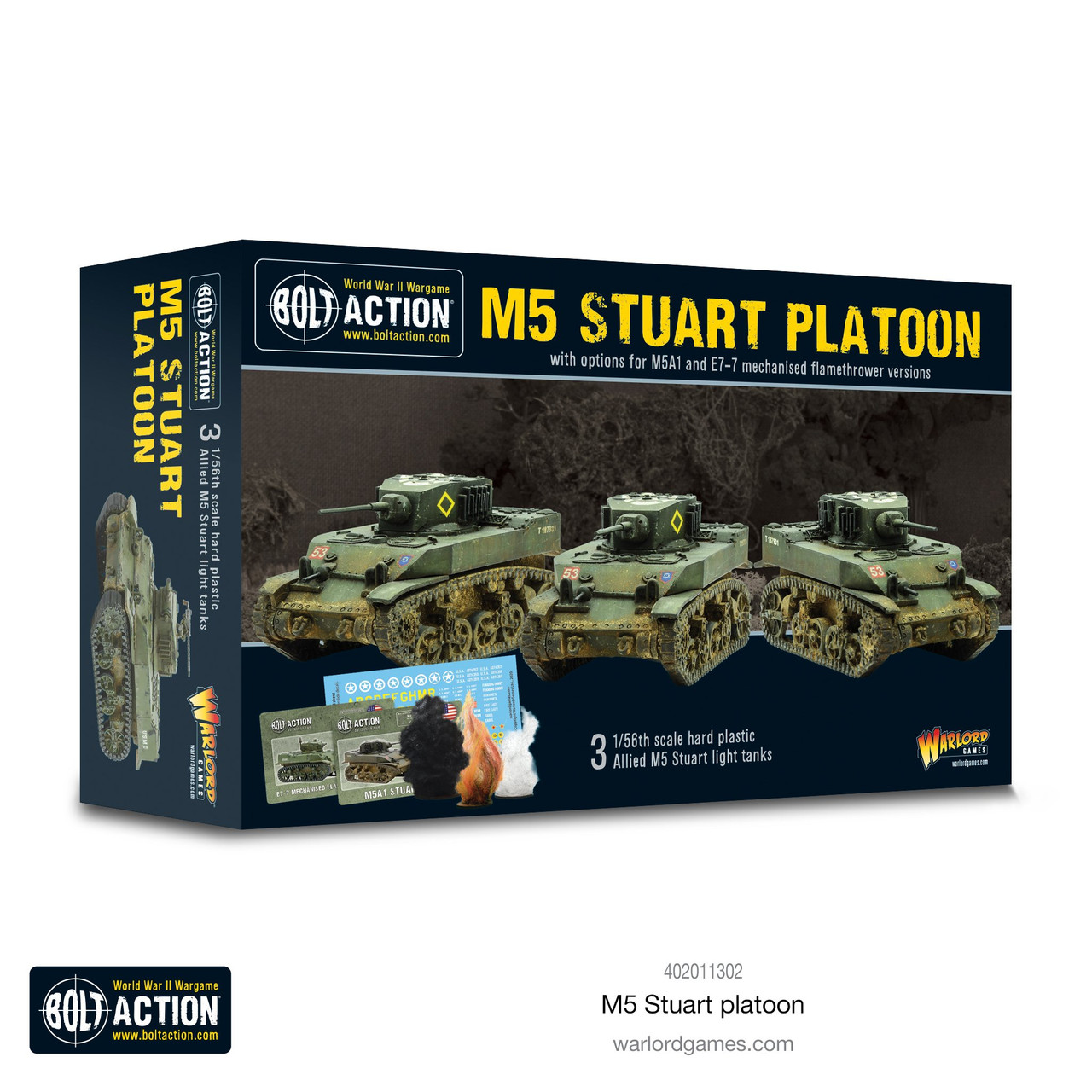 M5 Stuart Platoon - 28mm - Kick-Ass Mail Order