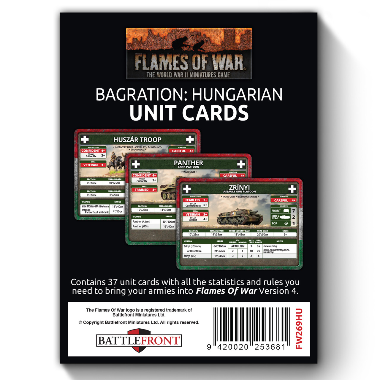 Hungarian Unit Card Pack - FW269HU