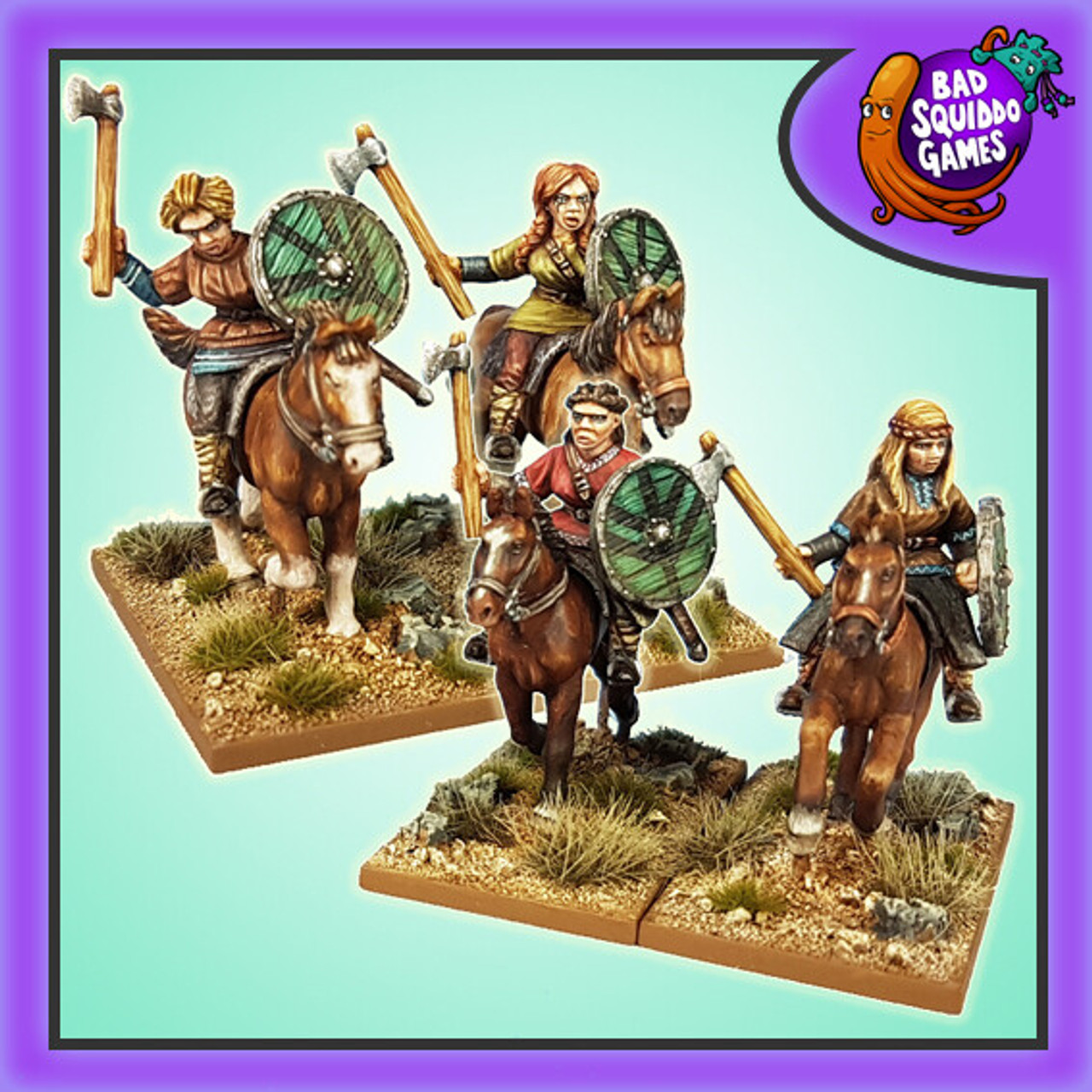 Mounted Shieldmaiden Warriors