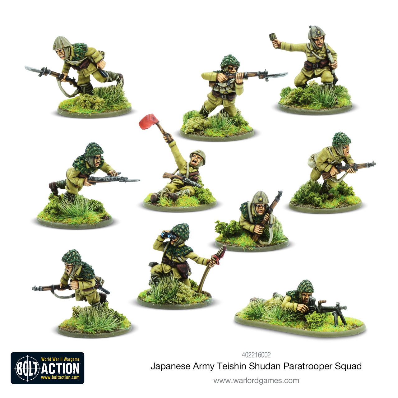 Japanese Army Teishin Shudan Paratroopers Squad - 402216002 - Kick