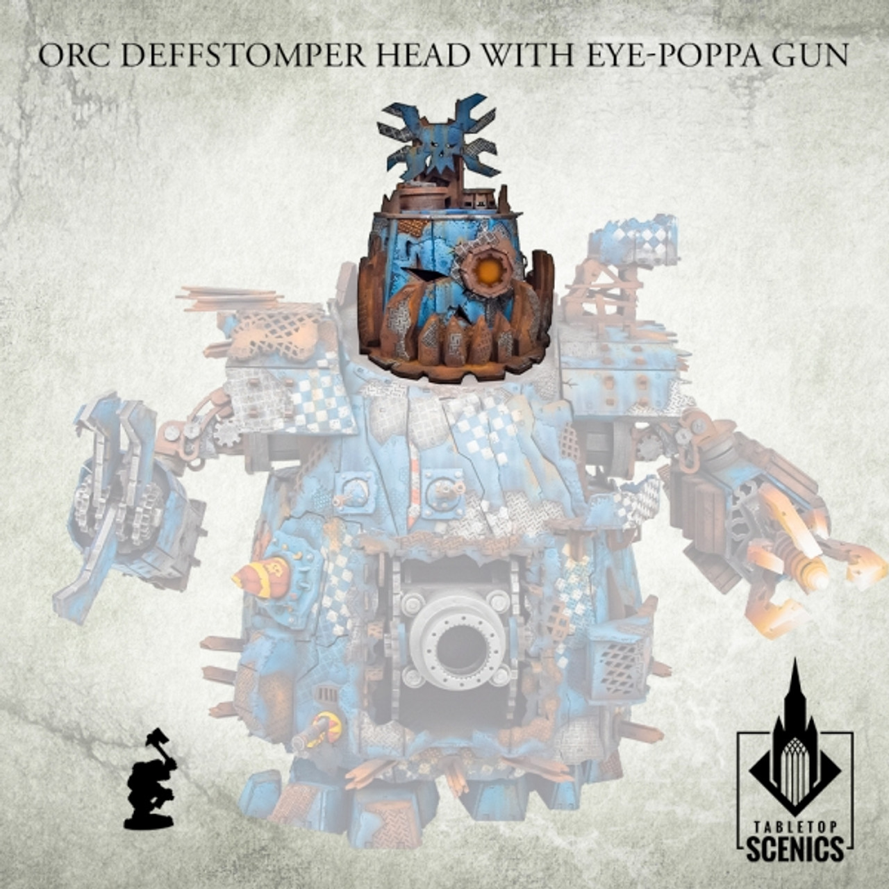 Orc Deffstomper Head with Eye-Poppa Gun - KRTS153