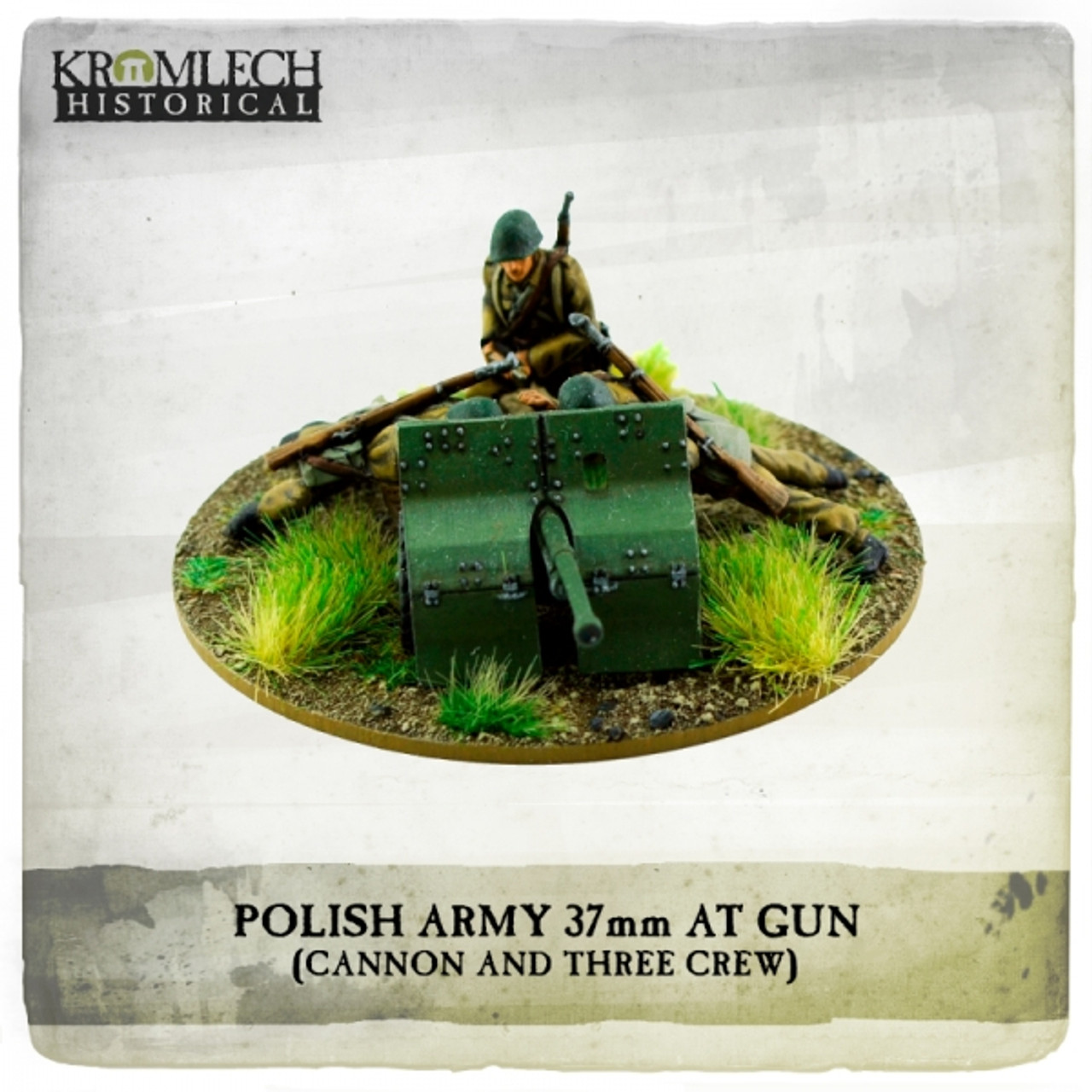 Polish Army Bofors 37mm anti tank gun with crew - KHWW2010