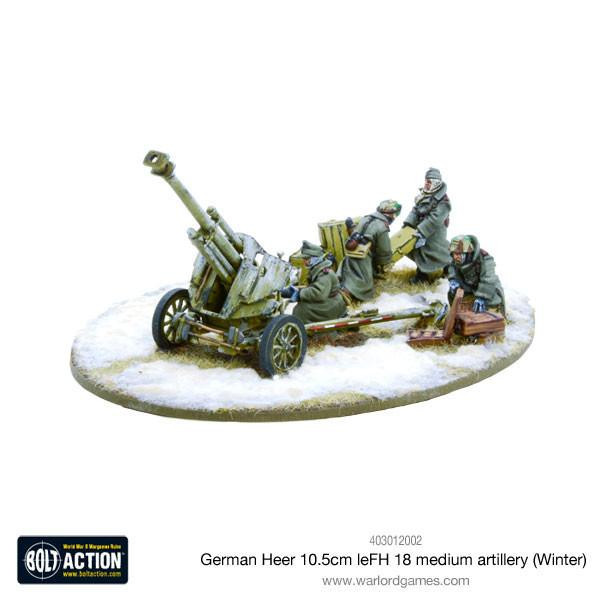 German Heer 10.5cm leFH 18 medium artillery (Winter) - Kick-Ass