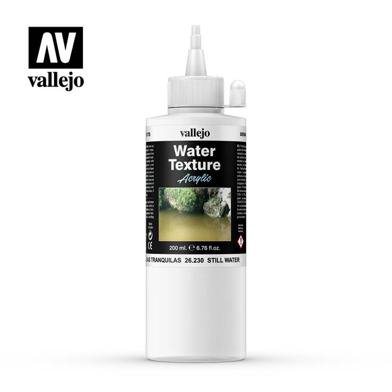 Vallejo Acrylic Water Texture - Still Water - 200ml - 26.230 - Kick-Ass  Mail Order