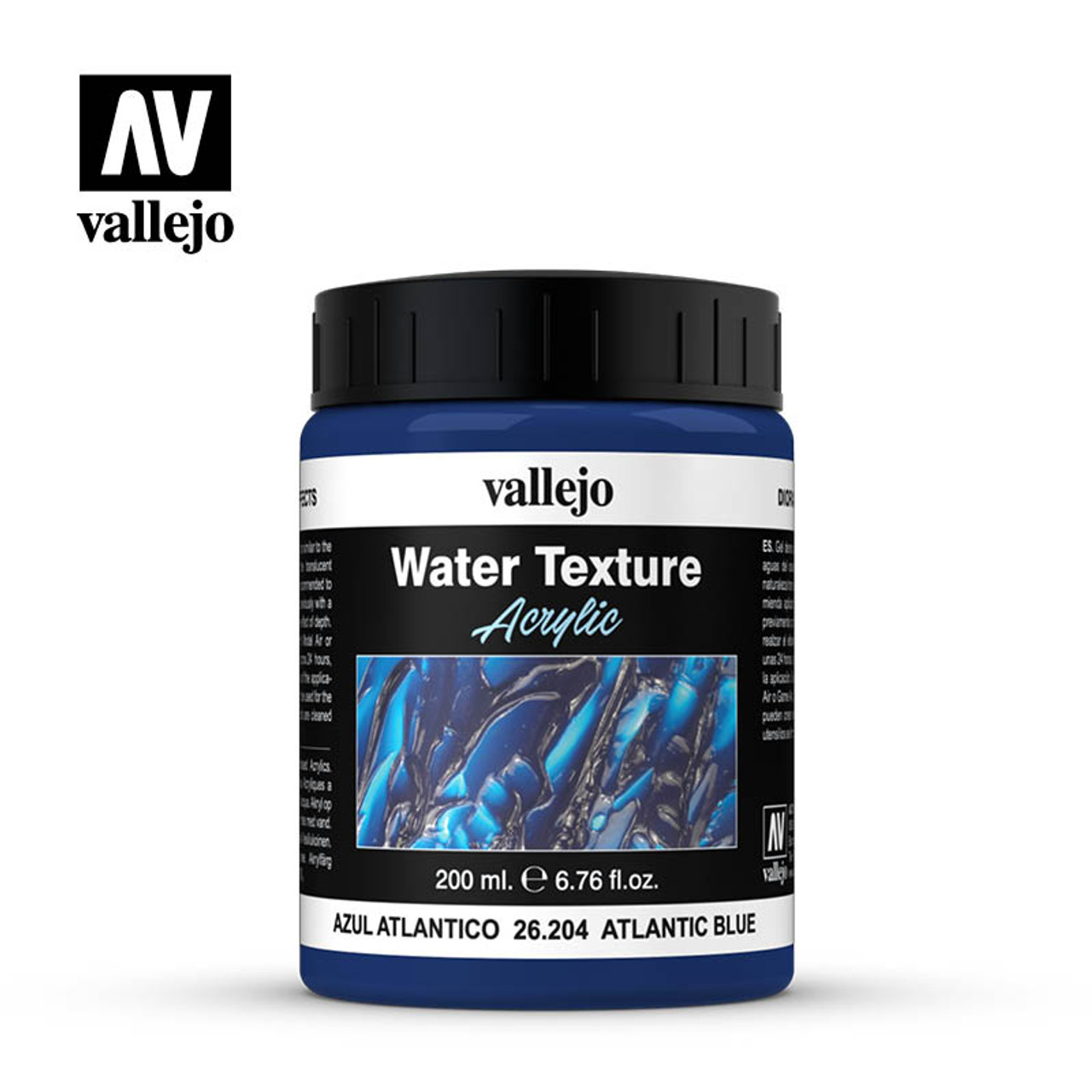 Vallejo Acrylic Water Texture - Atlantic Blue - 200ml - 26.204