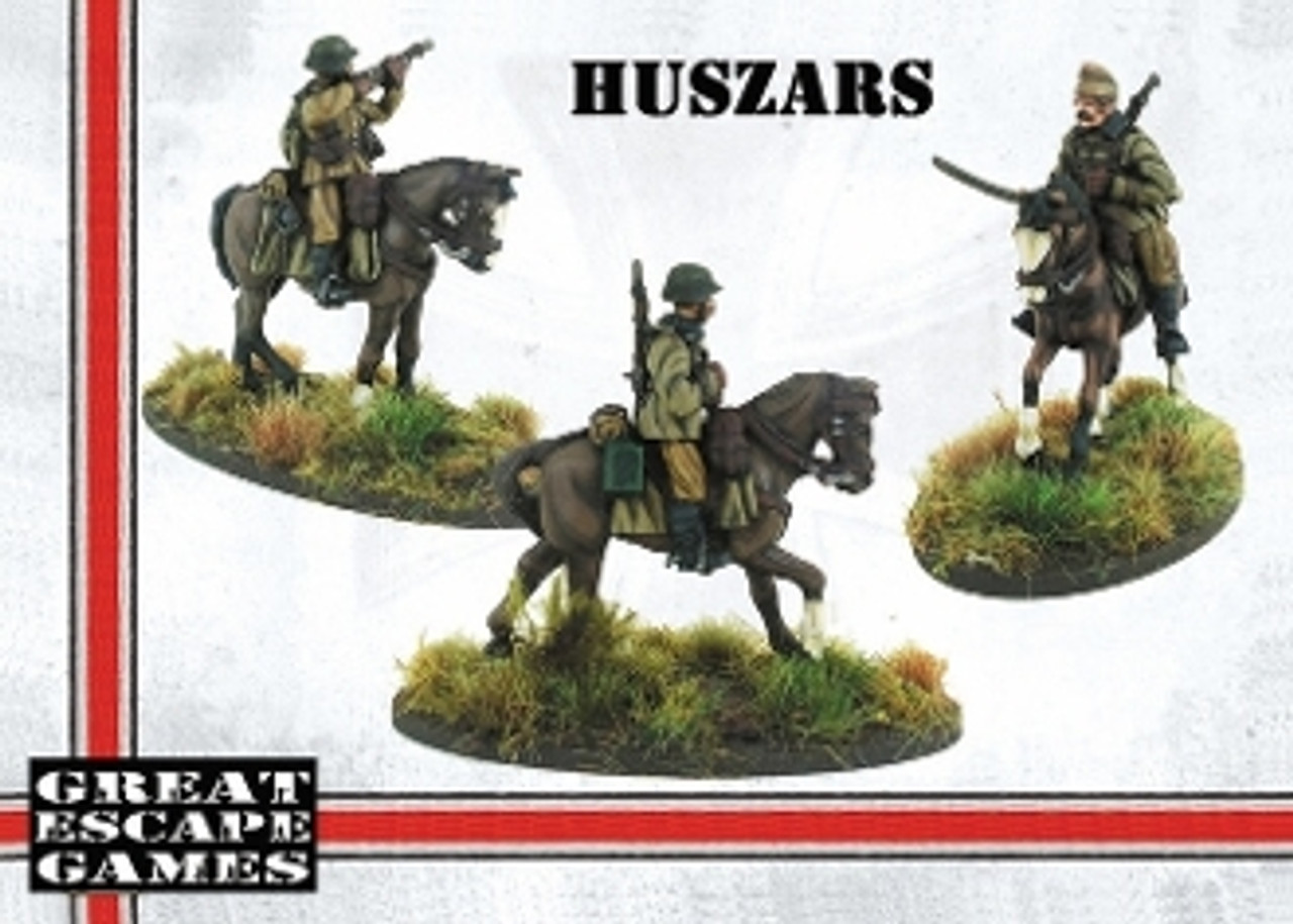 Mounted Hungarian Huszar Troopers A - 3 mounted models - HUN203