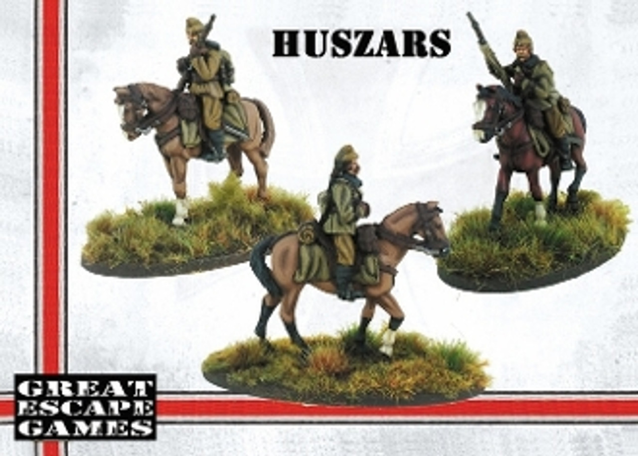 Mounted Hungarian Huszar Troopers B - 3 mounted models - HUN204