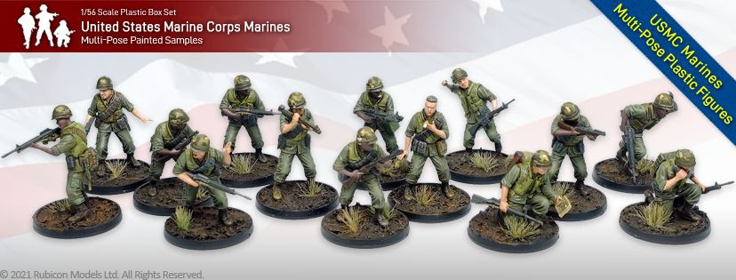 USMC Marines (Vietnam) - 1/56 Plastic Infantry - Kick-Ass Mail Order