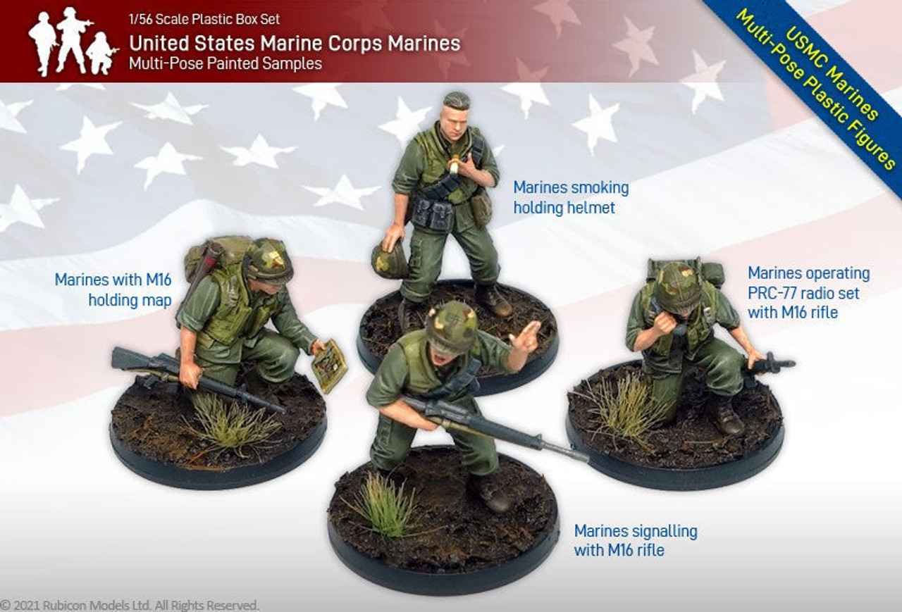 USMC Marines (Vietnam) - 1/56 Plastic Infantry