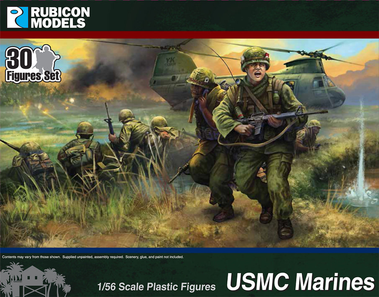 USMC Marines (Vietnam) - 1/56 Plastic Infantry