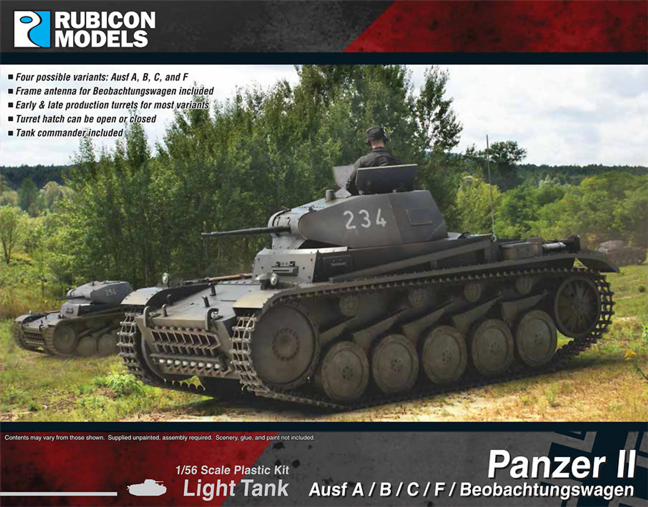 Panzer II Ausf A/B/C/F/Beobachtungswagen Light Tank- 280112