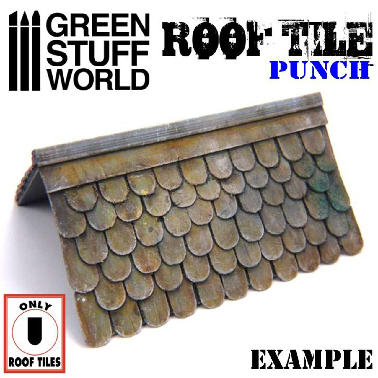 Miniature Roof Tile Punch DARK GREY