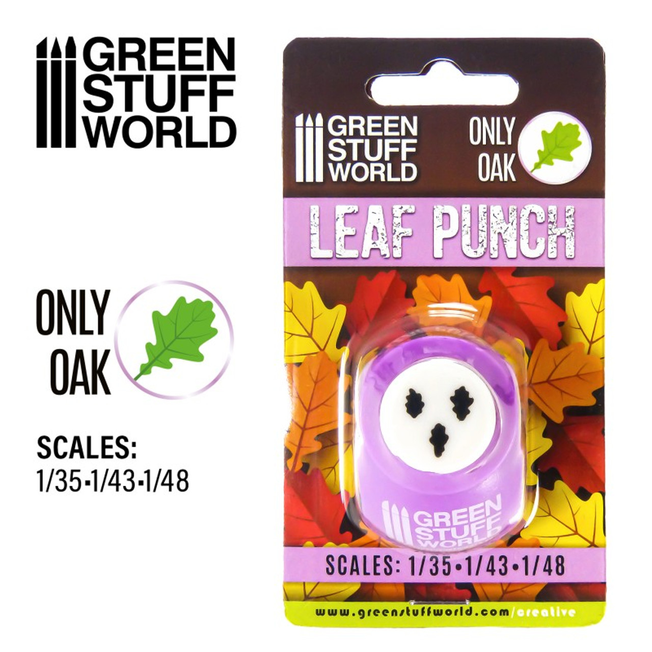 Miniature Leaf Punch LIGHT PURPLE