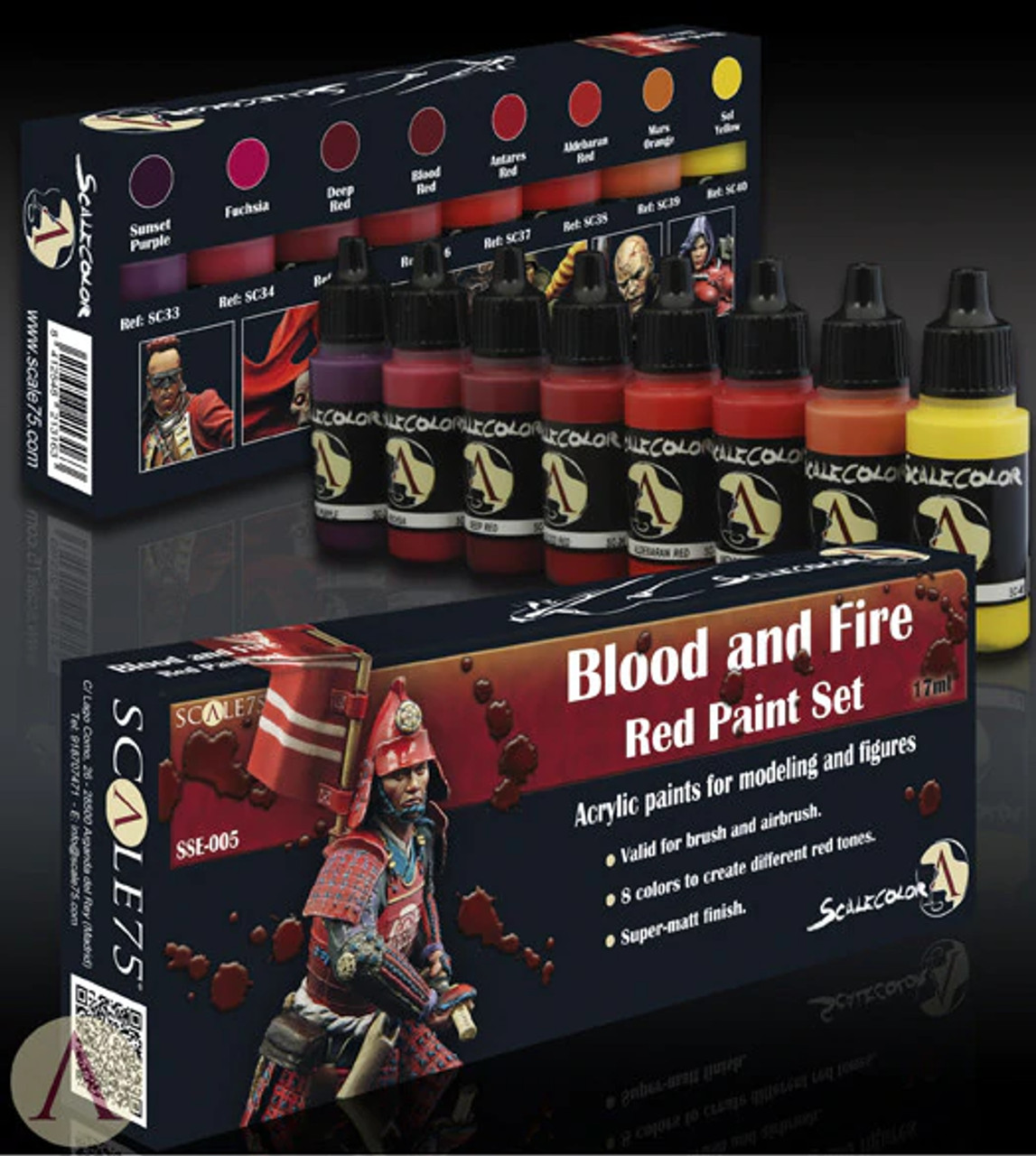 Scale75 - BLOOD AND FIRE RED PAINT SET