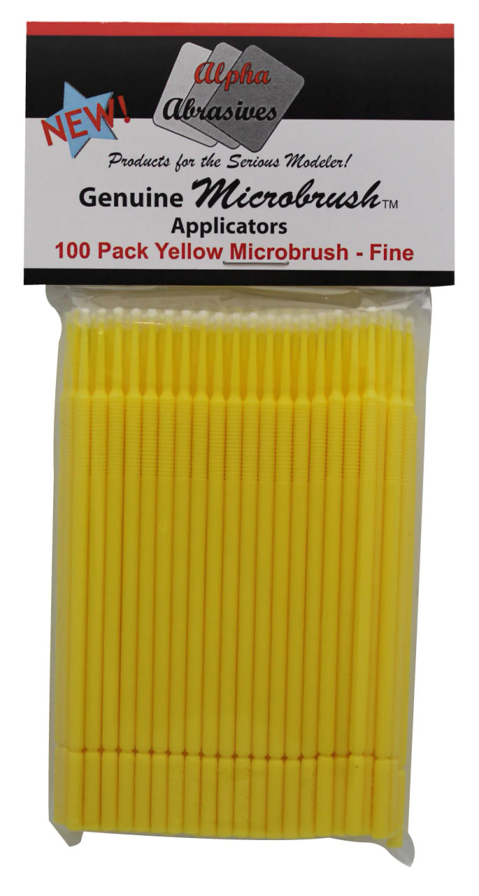 Microbrush Applicators: Fine - Yellow - 100pk