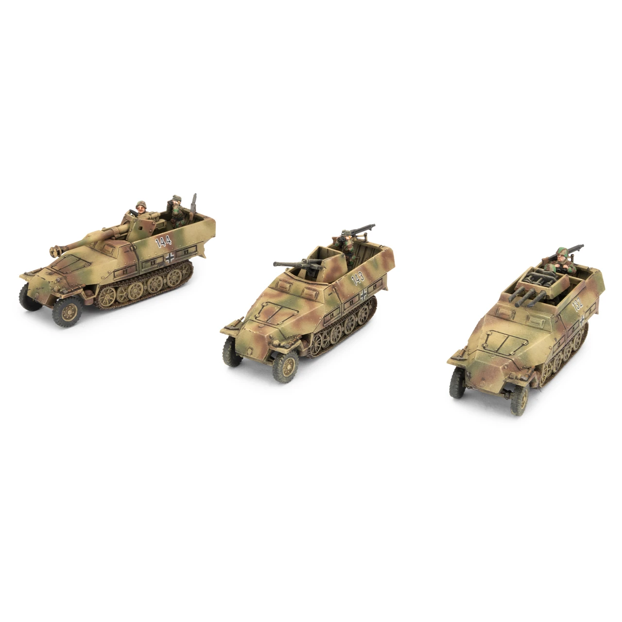 German Sd Kfz 251 2cm/Triple 15mm Armoured Flak Platoon