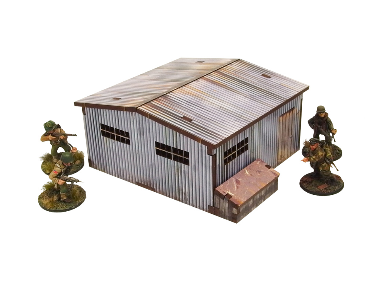 WW2 Normandy Large Tin Shed