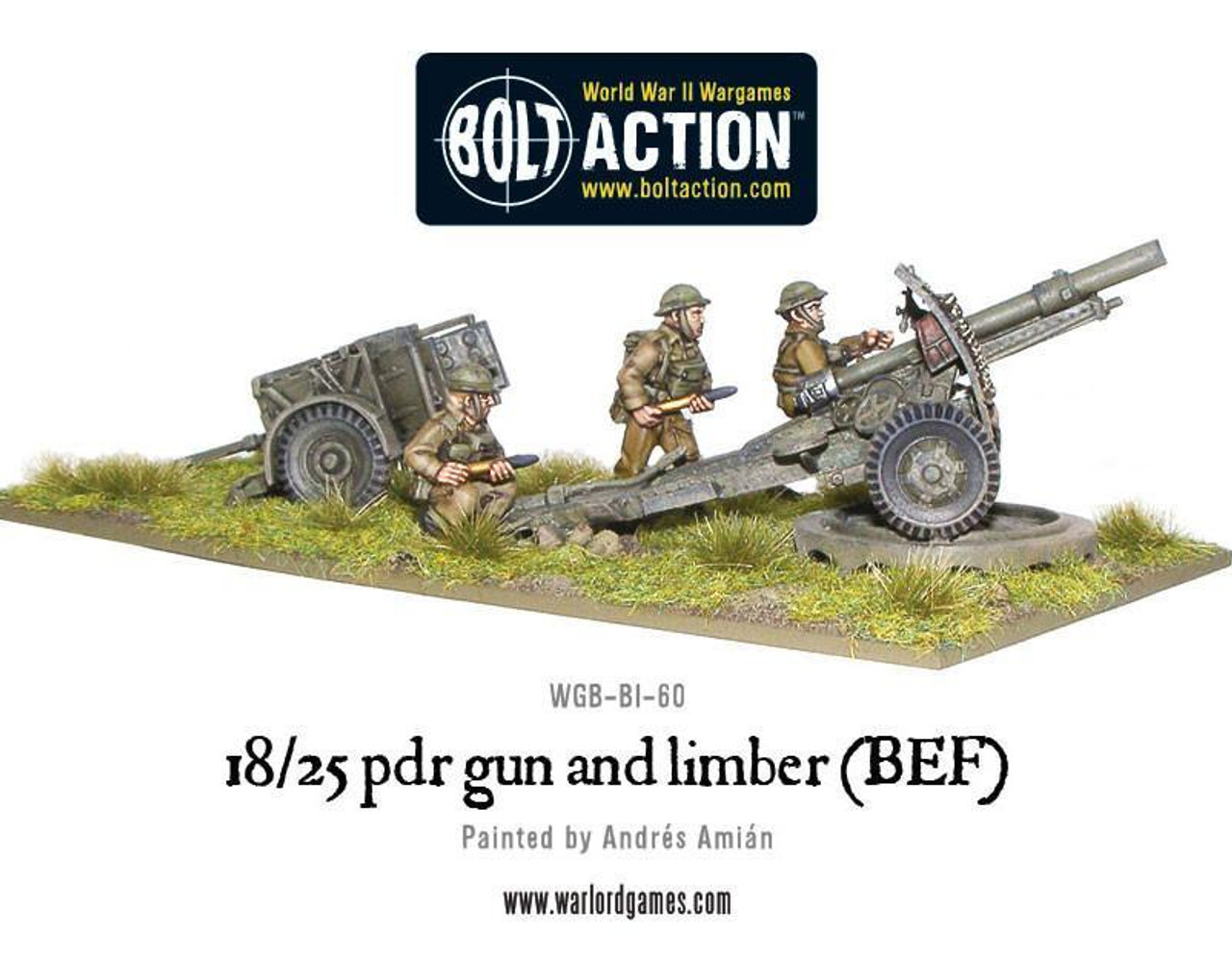 18/25pdr Gun and Limber (BEF) - WGB-BI-60