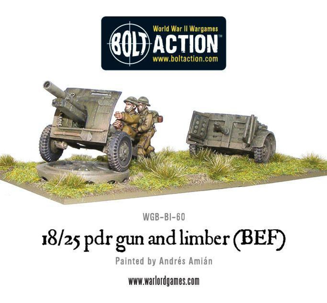 18/25pdr Gun and Limber (BEF) - WGB-BI-60