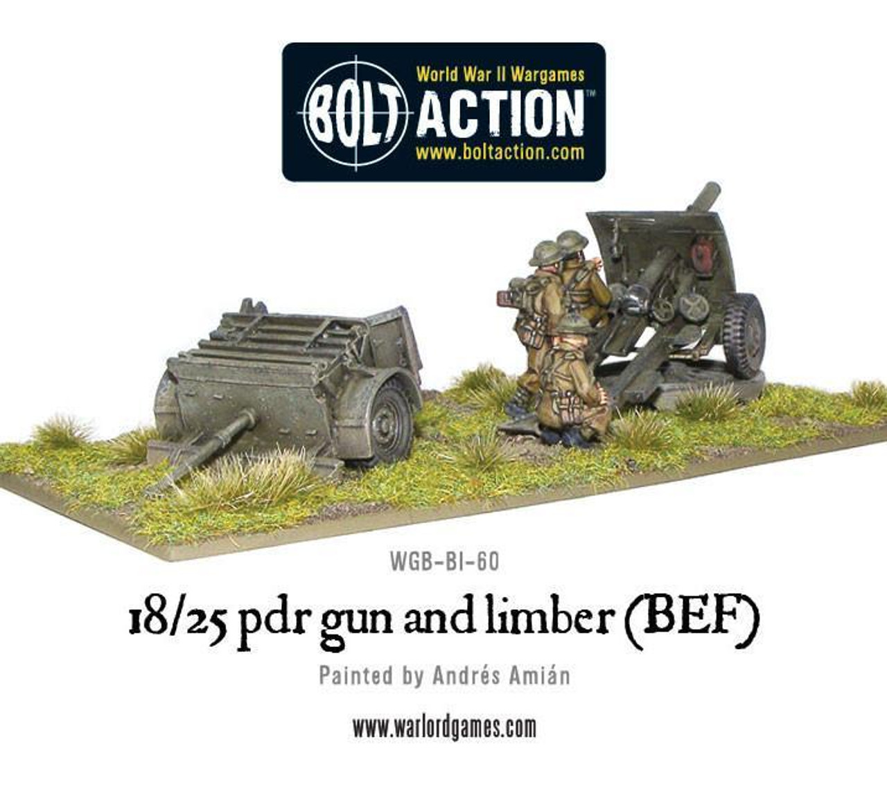 18/25pdr Gun and Limber (BEF) - WGB-BI-60