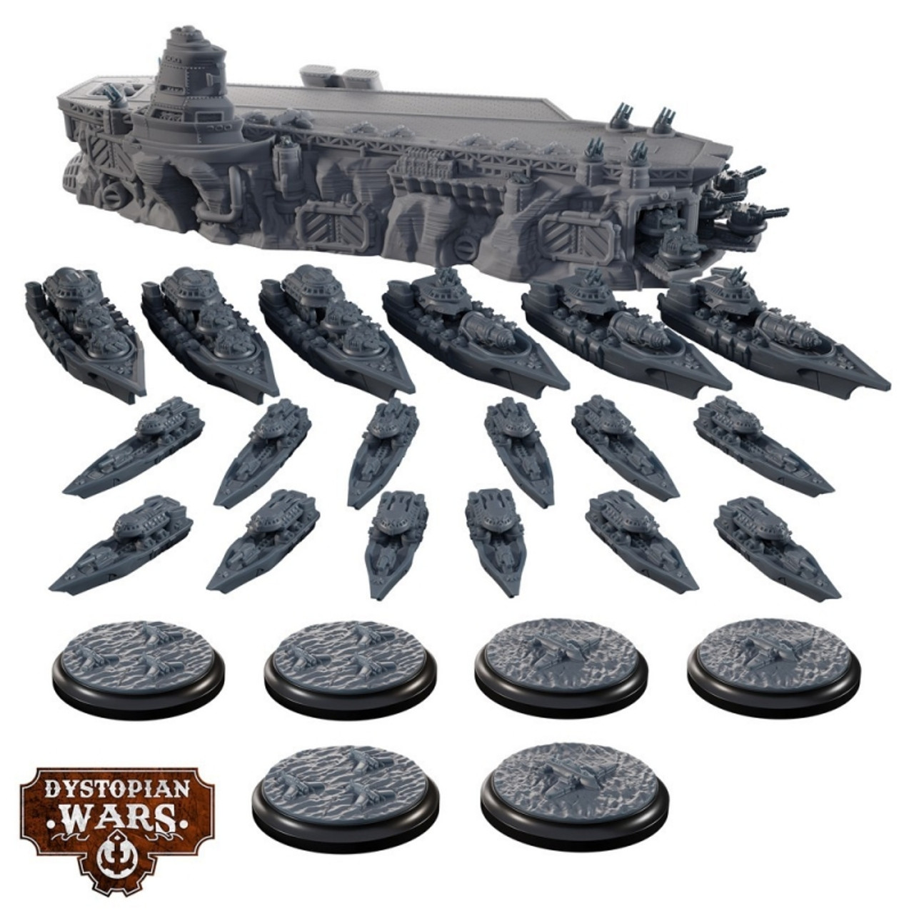 Dystopian Wars Ice Maiden Battlefleet Set