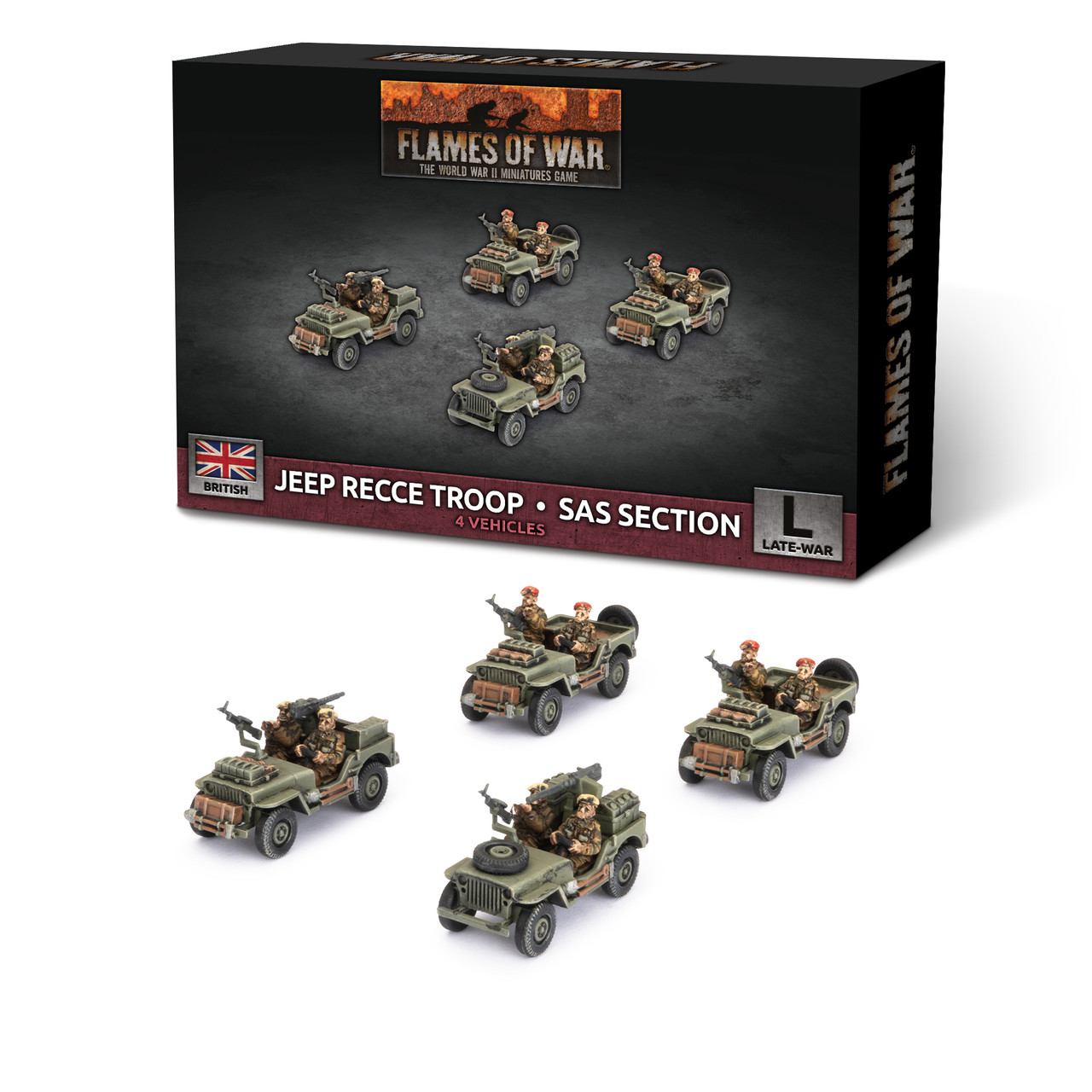 Jeep Recce Troop/SAS Section (x4)