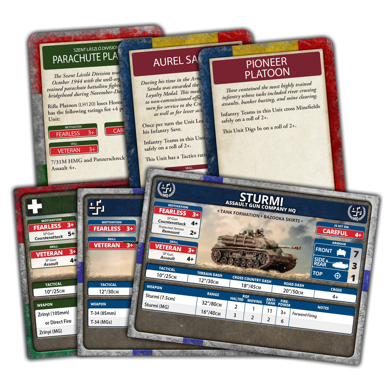 Axis Allies Unit and Command Cards (Mid-War)