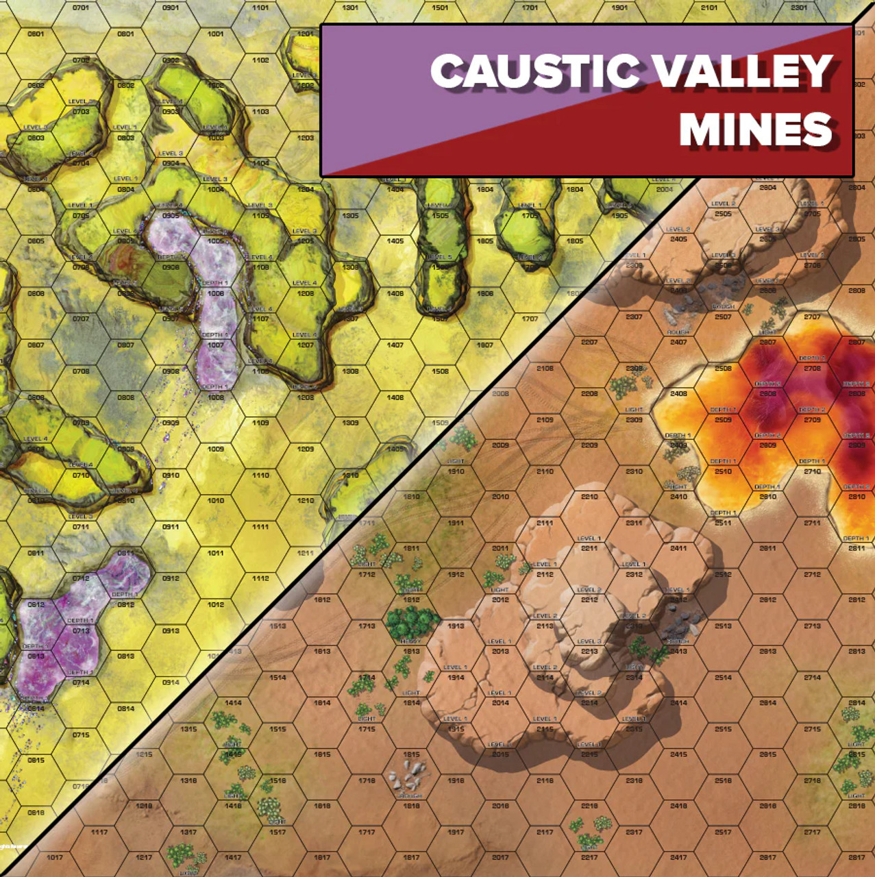 Battletech Battlemat : Alien Worlds - Caustic Valley / Mines