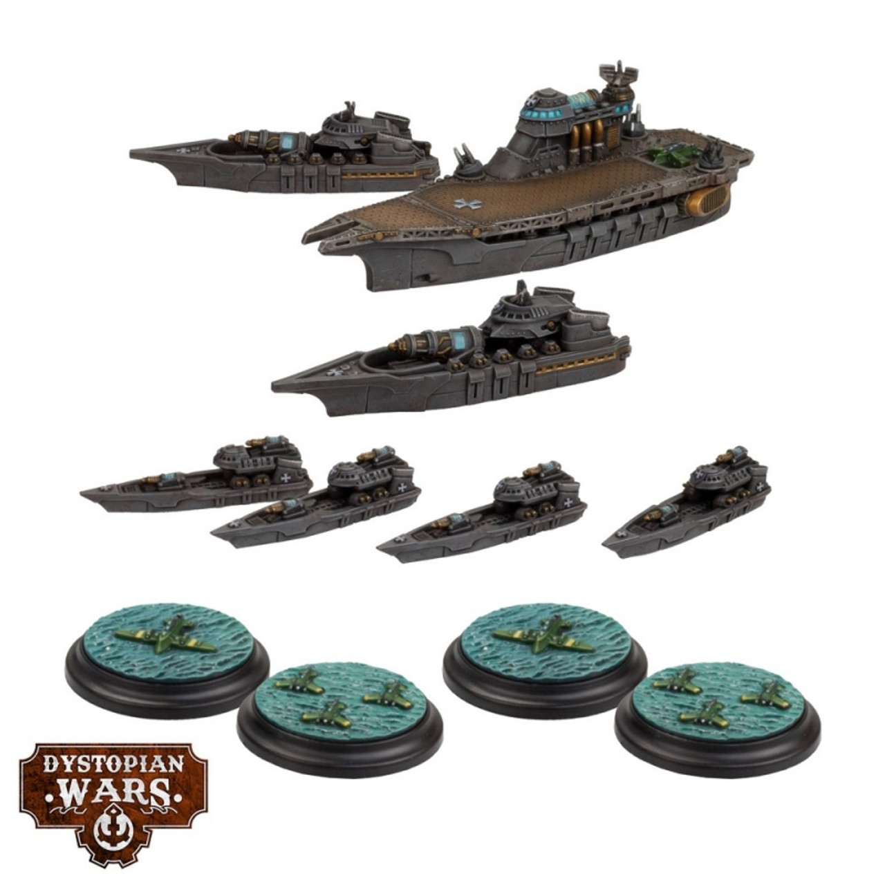 Dystopian Wars: Tempelhof Battlefleet Set