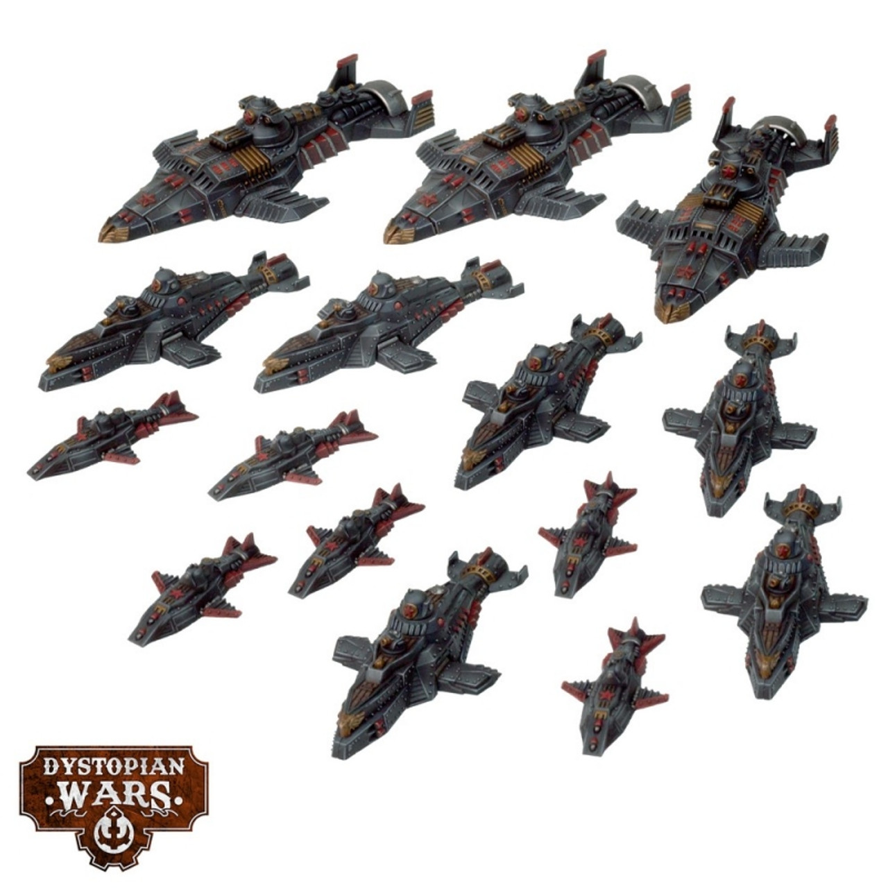 Dystopian Wars: Akula Battlefleet Set