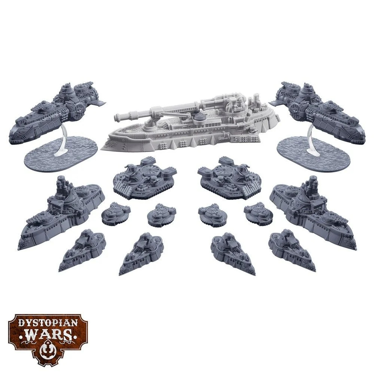 Dystopian Wars: Rikhter Battlefleet Set