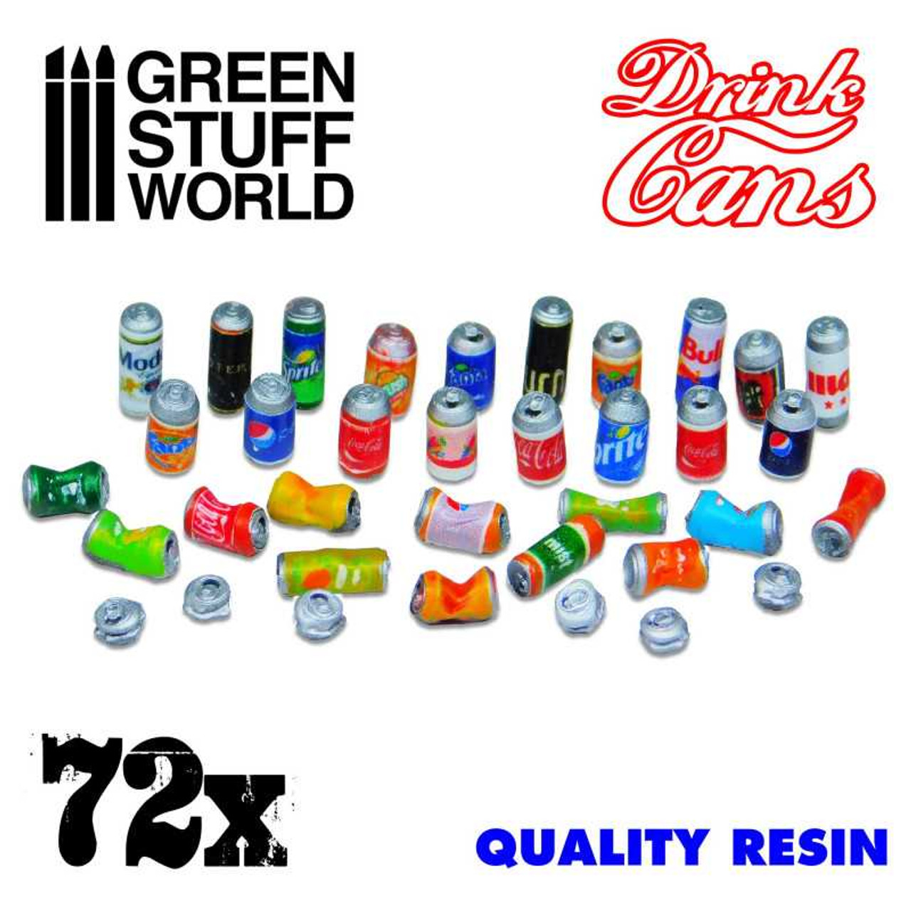 Resin Drink Cans (x72)