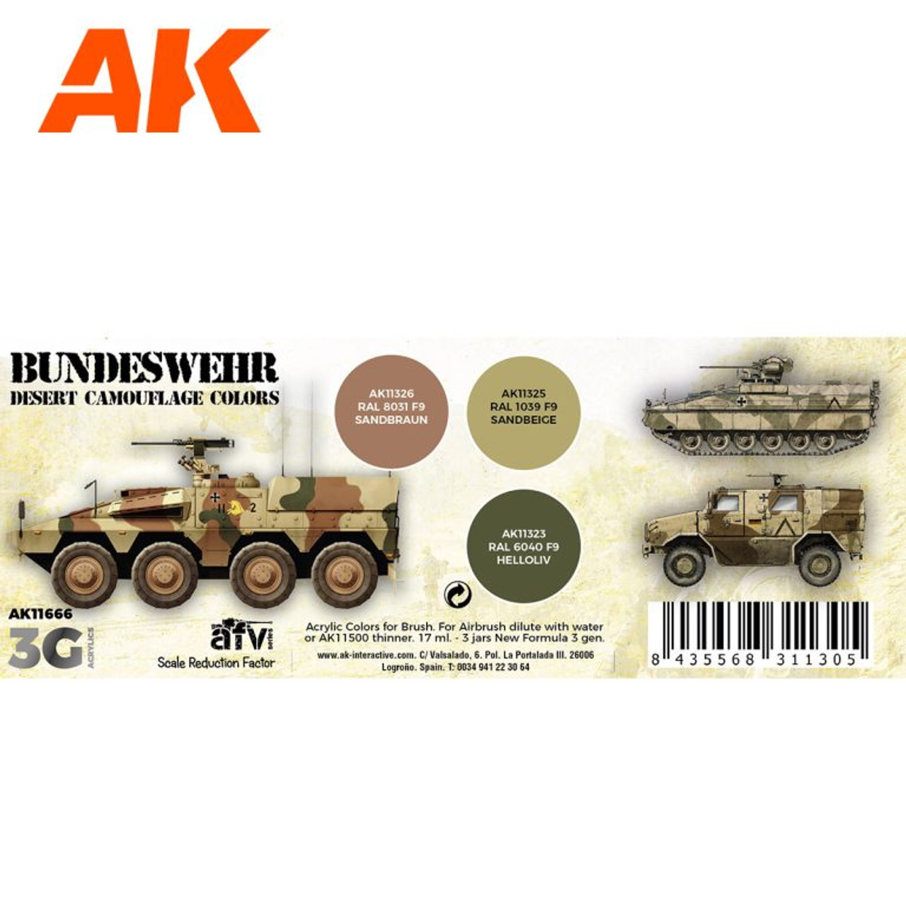 Bundeswehr Desert Colors 3G