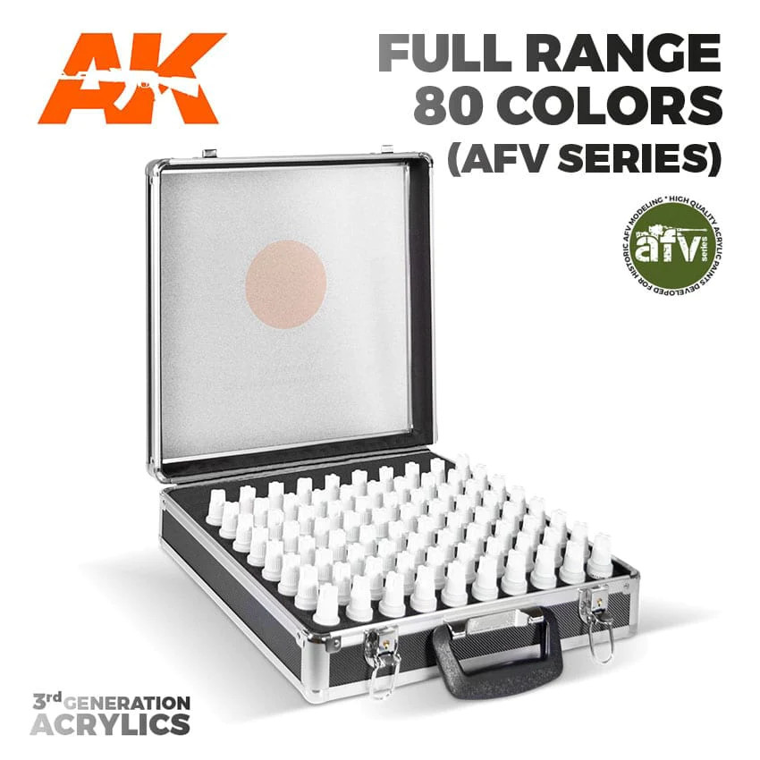 A.K出品⭐︎ AK Interactive 3rd Gen Acrylics Briefcase - 80 Colors Full AFV