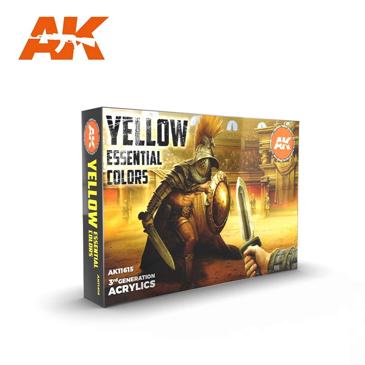 AK Interactive 3G: Essential Colours - Yellow Set