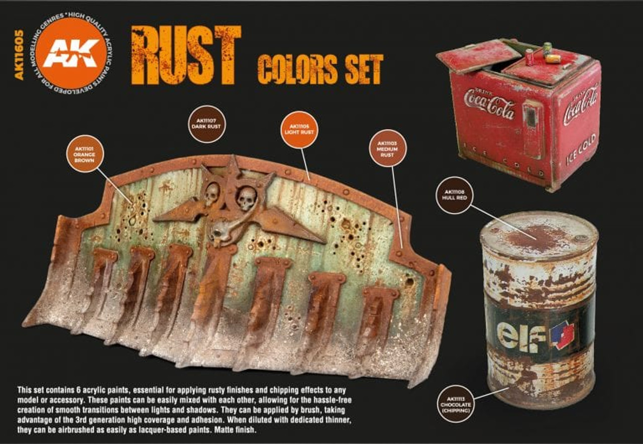 Rust and Abandoned Acrylic Paint Set - 3rd Gen Acrylics