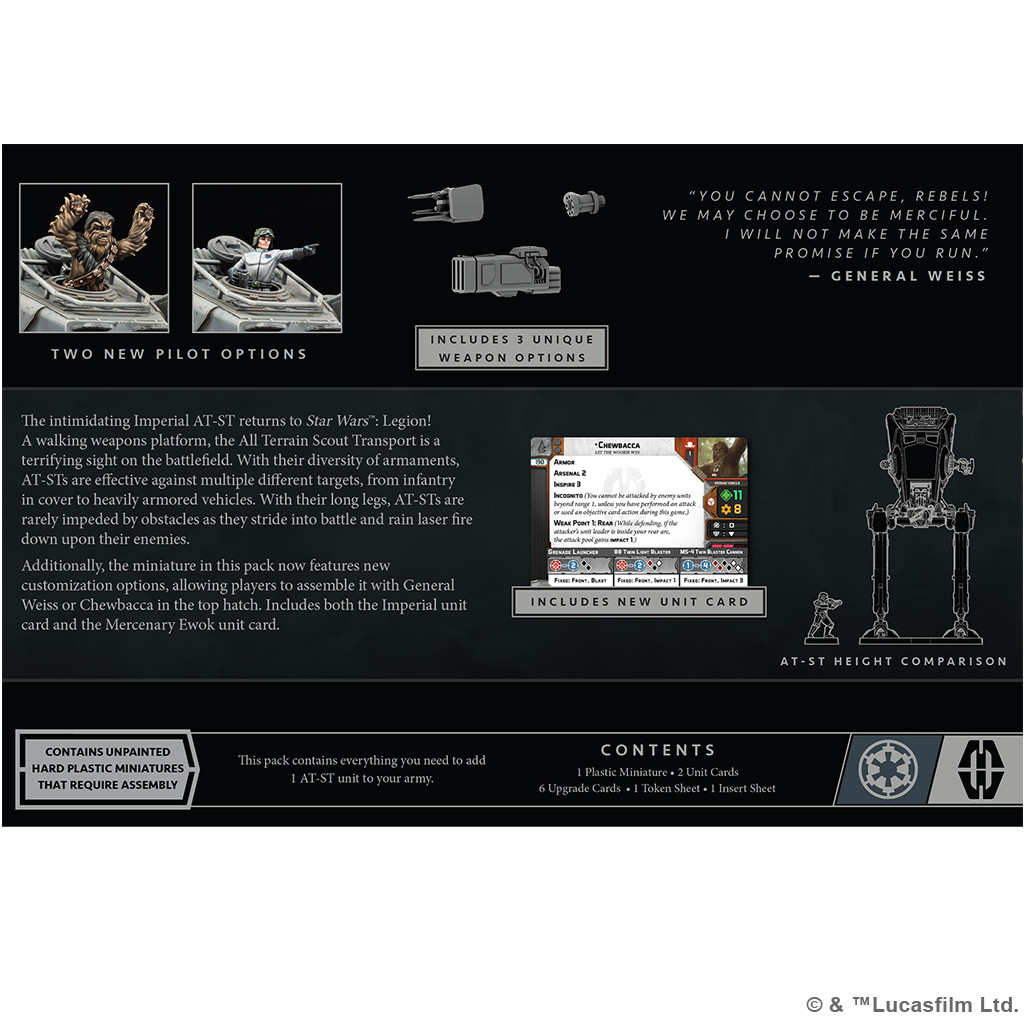 SW Legion: AT-ST Walker Expansion - SWL138 - Kick-Ass Mail Order