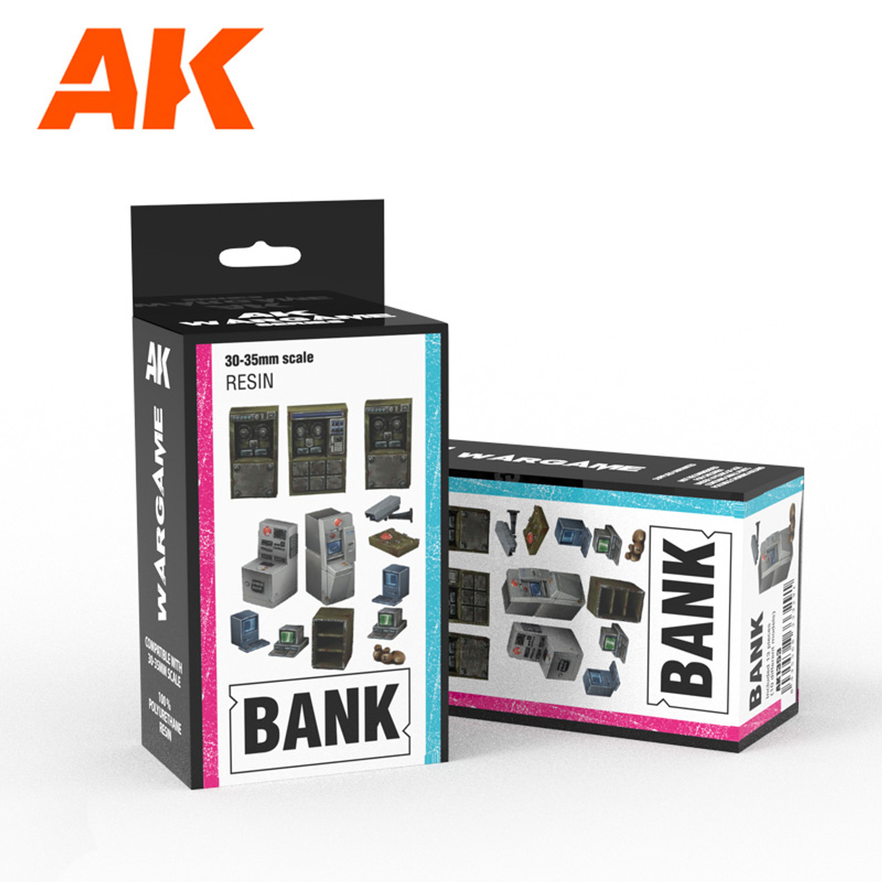 Bank Equipment (Poly-resin, 30-35mm scale)