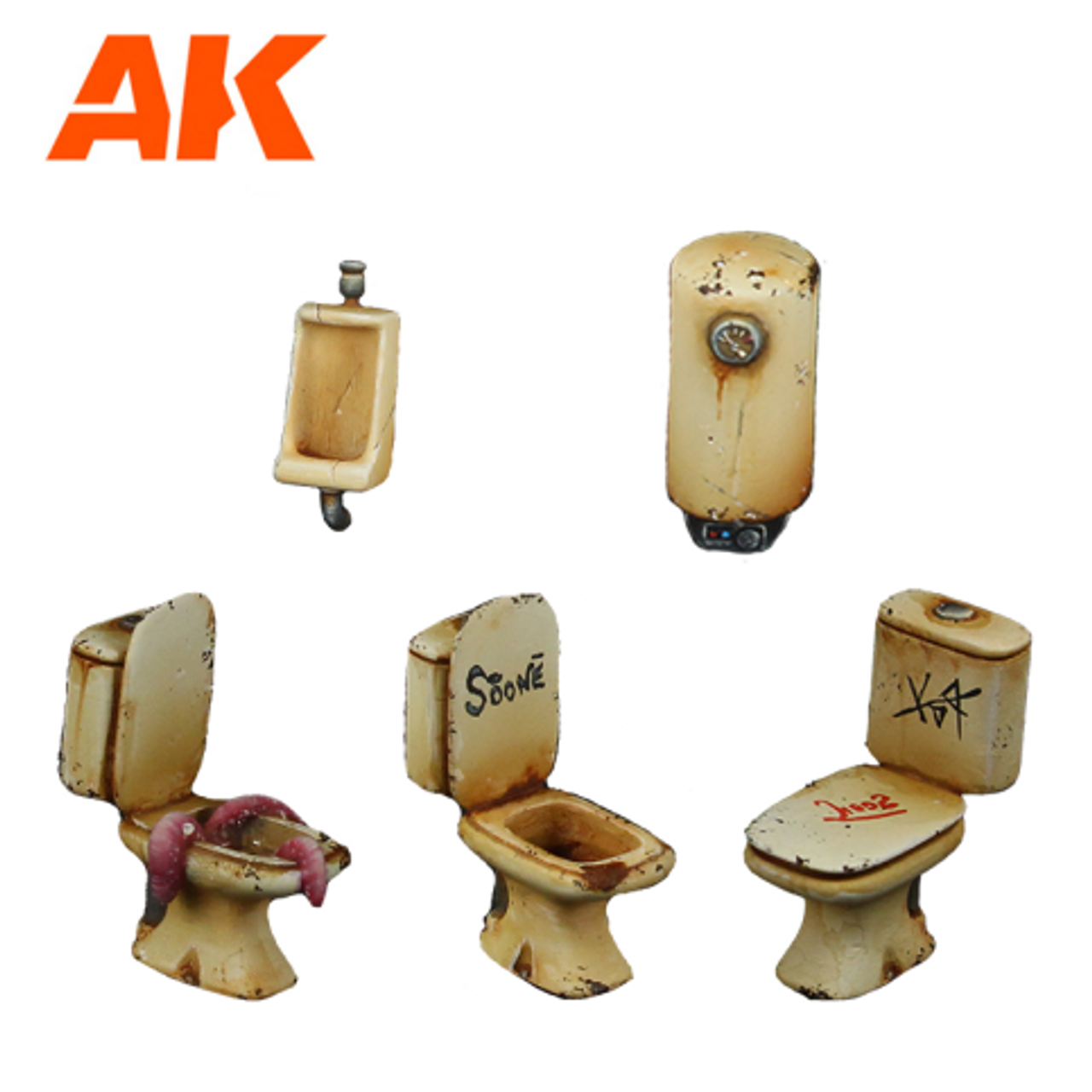 Bathroom Furniture (Poly-resin, 30-35mm scale)