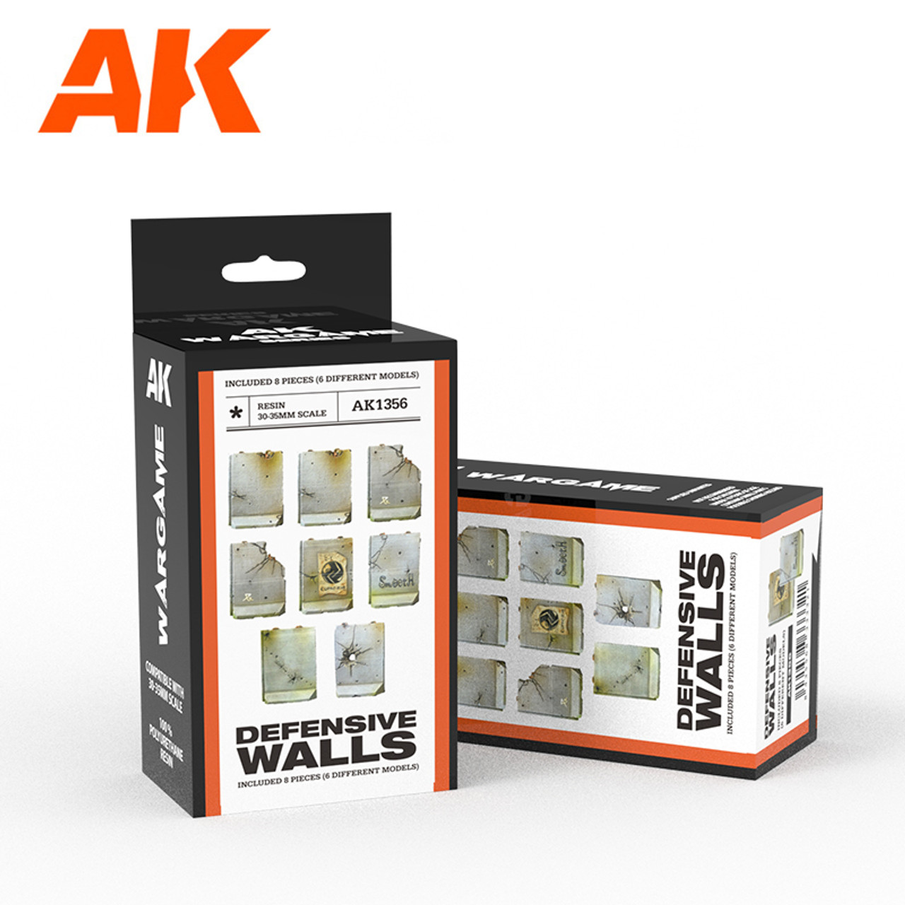 Defensive Walls (Poly-resin, 30-35mm scale)