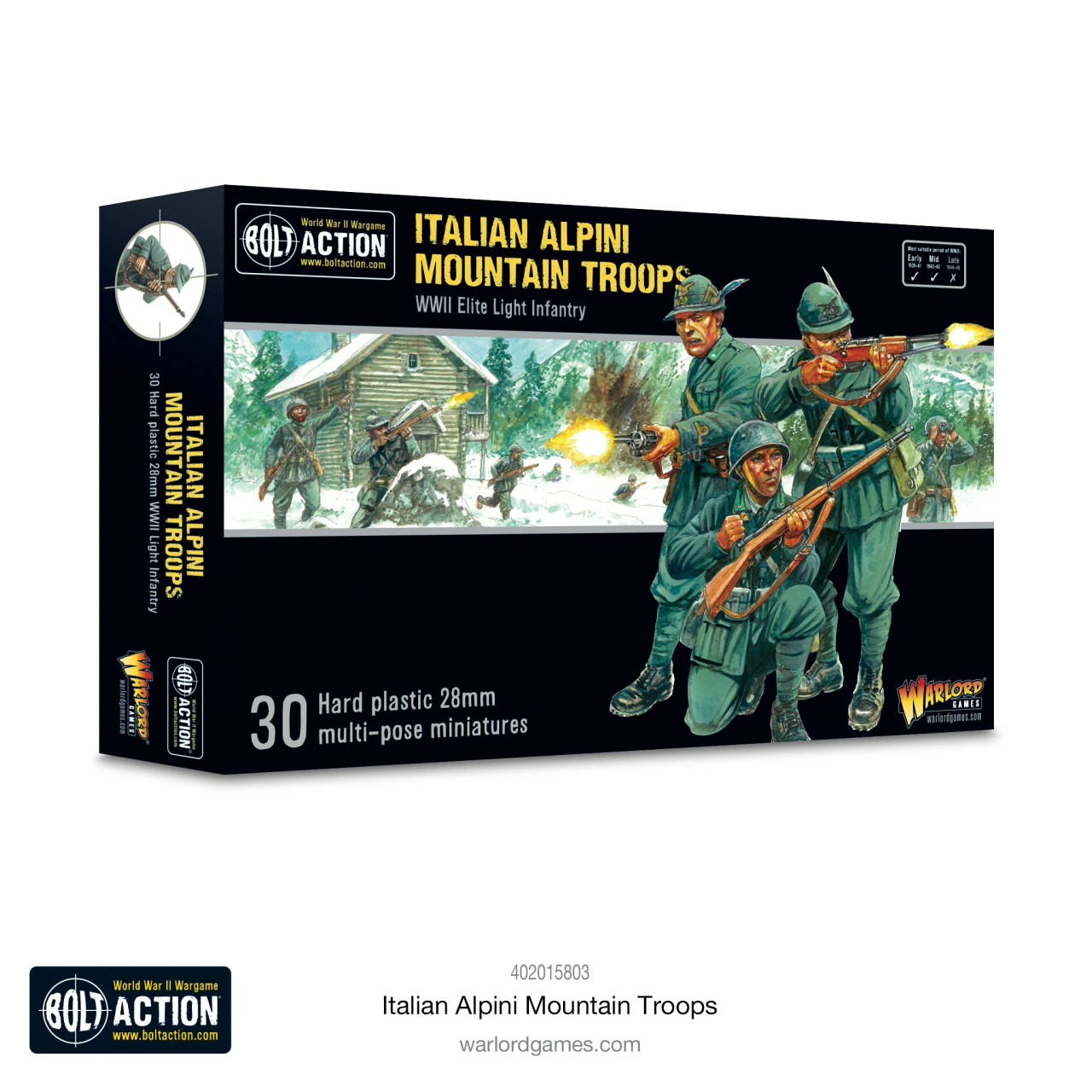 Italian Alpini Mountain Troops Plastic Boxed Set