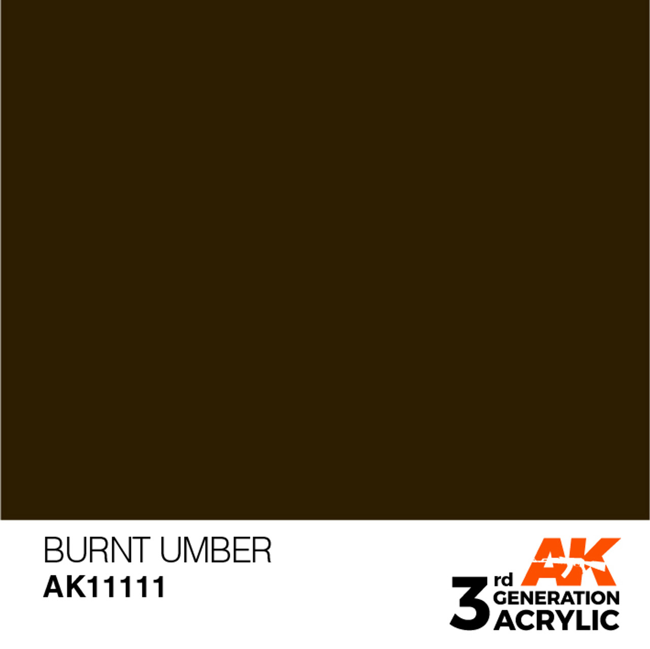 Burnt Umber - AK 3Gen Acrylic