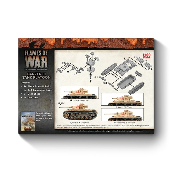 Panzer III Tank Platoon (Plastic) - GBX96