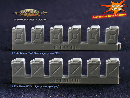 28mm WWII US jerrycans - gas (18)