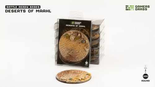 Deserts of Maahl Bases, Round 100mm (x1)