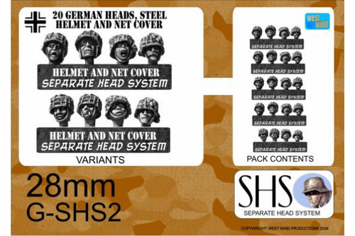 Germans in Steel Helmets with Netting