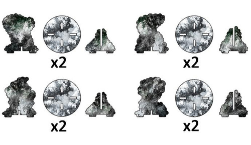 SMOKE BOMBARDMENT MARKERS (x 4)